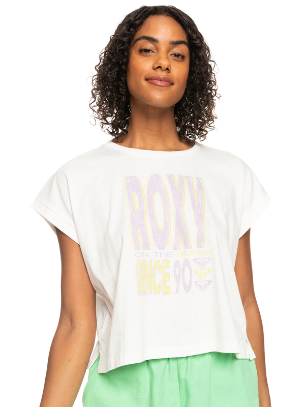 Roxy - Alone On The Beach - Boxy T-shirt voor Dames