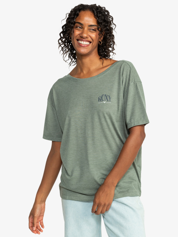 Roxy Beach Band T-shirt - Agave Green