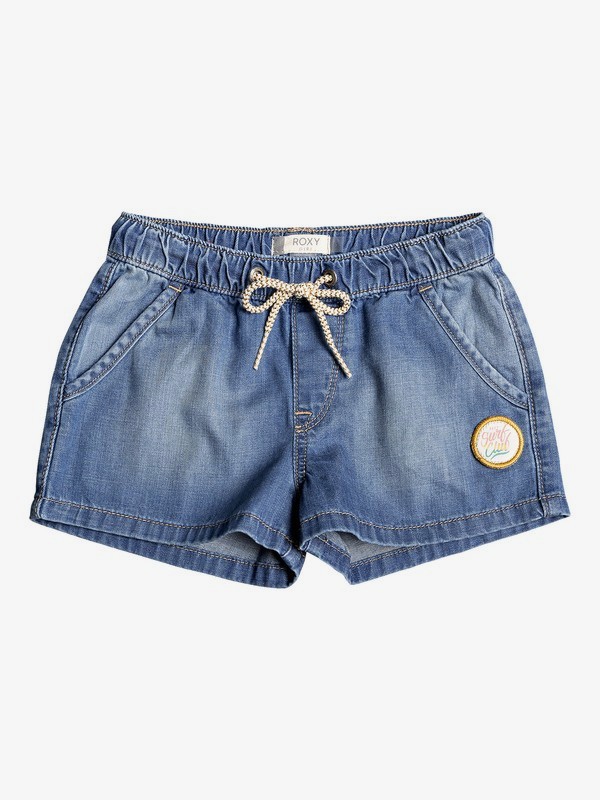 Roxy - Timeless - Denim Short voor Meisjes 2-7