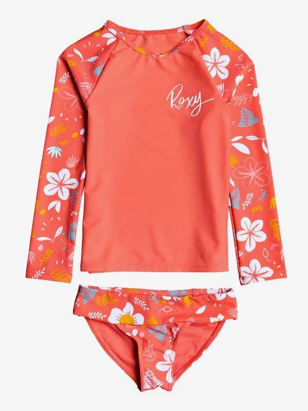 roxy, Fruity Shake Long Sleeve UPF 50 Rashguard Set, DUBARRY S THATS 70 (mkj6) 0 Fruity Shake Long Sleeve UPF 50 Rashguard Set Pink ERLWR03123 Roxy