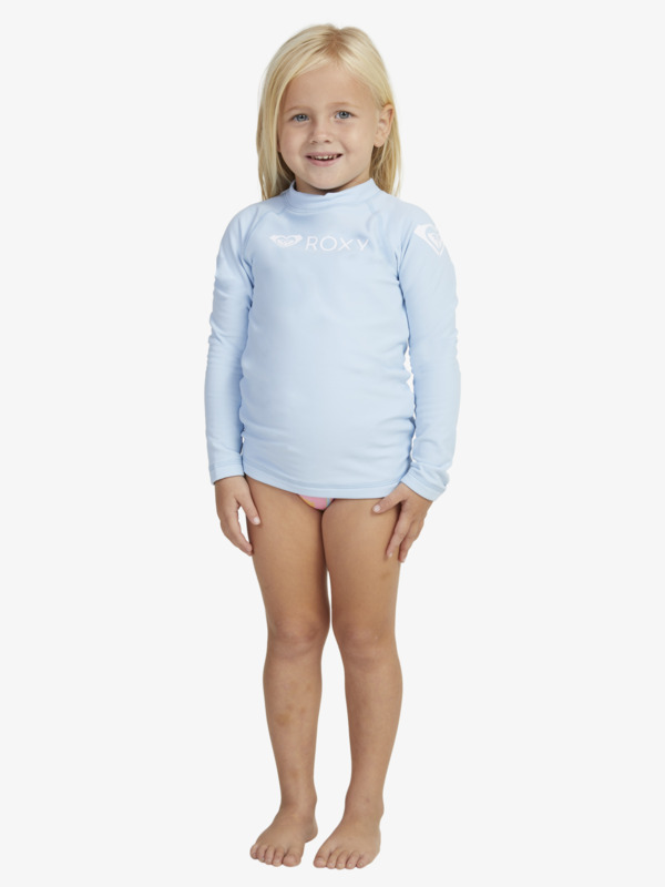 Girls 27 Roxy Heater Long Sleeve UPF 50 Rash Vest Roxy
