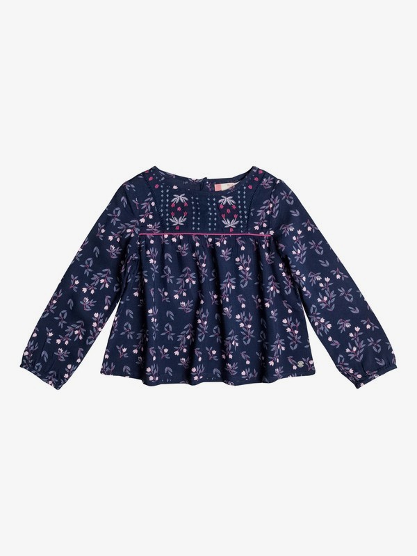 roxy, Allow Your Heart - Top à manches longues pour Fille 2-7 ans, DRESS BLUES NICE ONE (xbmm) 0 Allow Your Heart - Top à manches longues pour Fille 2-7 ans Bleu ERLWT03015 Roxy