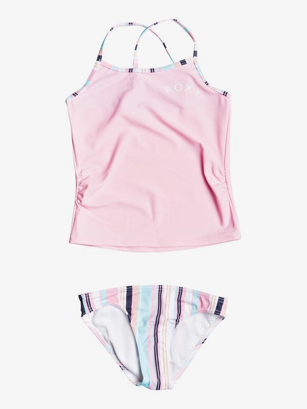 roxy, CUTTY HEART TANKINI SET, PRISM PINK BILBAO STRIPES S (meq3) 0 CUTTY HEART TANKINI SET Pink ERLX203094 Roxy