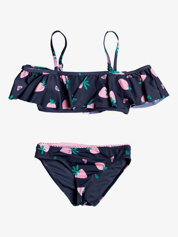 roxy, SUCH A DAY FLUTTER SET, MOOD INDIGO STRAWBERRY S (bsp7) 0 SUCH A DAY FLUTTER SET Blue ERLX203096 Roxy