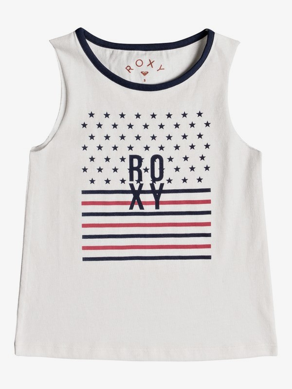 roxy, Girl's 2-6 Precious Heart A Sleeveless Tee, MARSHMALLOW (wbt0) 0 Girl's 2-6 Precious Heart A Sleeveless Tee White ERLZT03126 Roxy