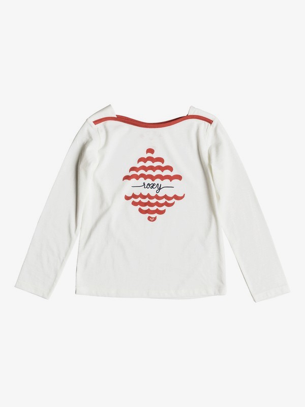 roxy, Take A Breath - T shirt manches longues col rond pour Fille 2-7 ans, MARSHMALLOW (wbt0) 0 Take A Breath - T shirt manches longues col rond pour Fille 2-7 ans Blanc ERLZT03152 Roxy
