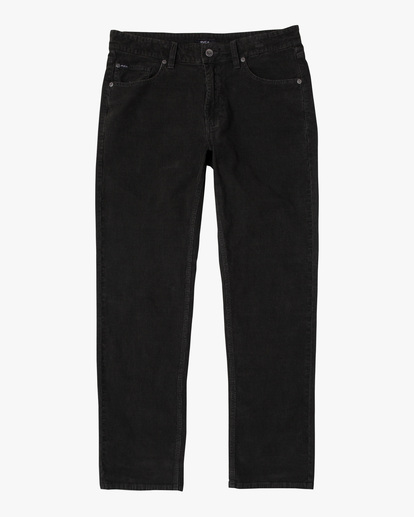 0 Boy's Daggers Pigment Slim Fit Corduroy Pants Black AVBNP00100 RVCA