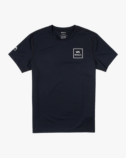 0 Boy's RVCA Short Sleeve Rashguard Black AVBWR00102 RVCA