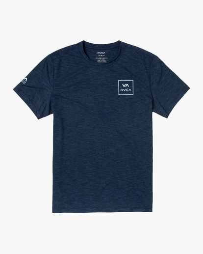 0 Boy's RVCA Short Sleeve Rashguard Blue AVBWR00102 RVCA