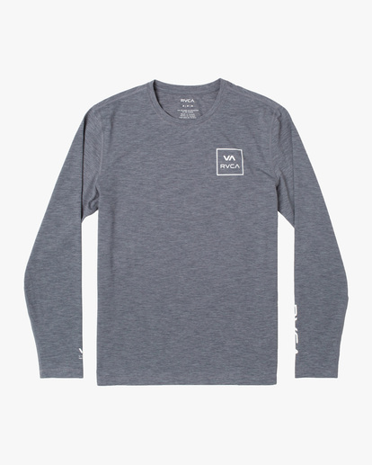 0 Boy's RVCA Long Sleeve Rashguard Grey AVBWR00103 RVCA
