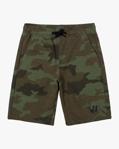 0 Boy's VA Sport Elastic Shorts IV 17" Green AVBWS00107 RVCA