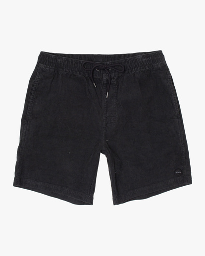 0 Boy's Escape Corduroy Walkshorts 16" Black AVBWS00111 RVCA