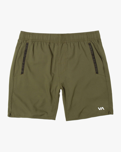 0 Boy's Yogger III Elastic Walkshorts 15" Green AVBWS00120 RVCA