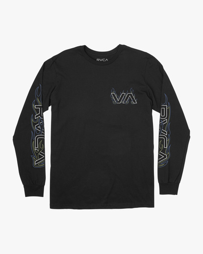 Boy's Pyro Long Sleeve Tee | RVCA