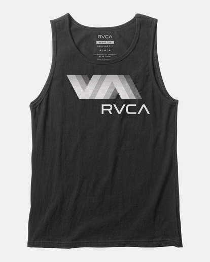 0 Boy's Va Rvca Blur Tank Black AVBZT00345 RVCA
