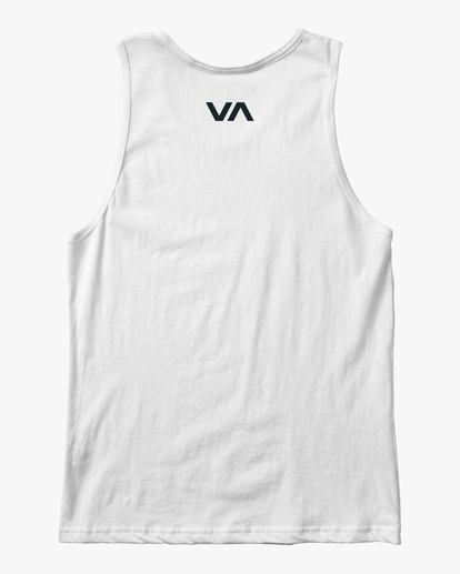 1 Boy's Va Rvca Blur Tank White AVBZT00345 RVCA