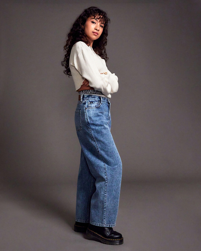 4 Anthem Denim Pants Blue AVJDP00110 RVCA