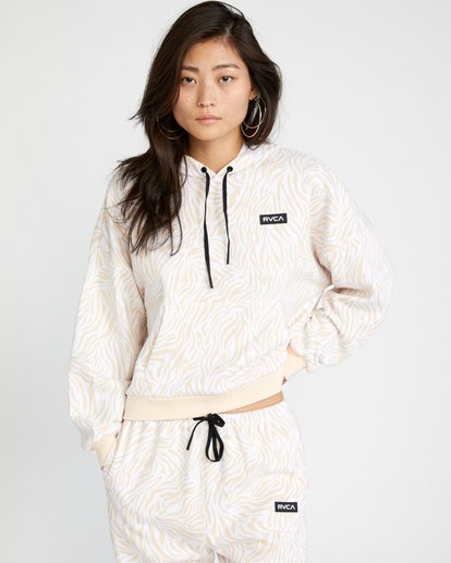 0 VA Essential Hoodie White AVJFT00118 RVCA