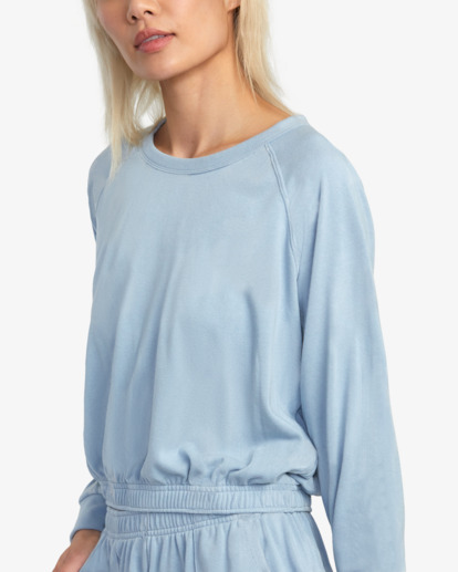 11 Seapoint Top Sweatshirt Blue AVJFT00138 RVCA