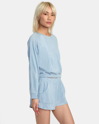 5 Seapoint Top Sweatshirt Blue AVJFT00138 RVCA