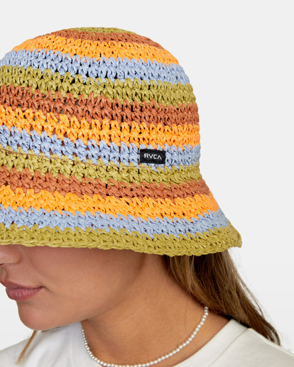 1 Right On Bucket Hat Grey AVJHA00127 RVCA