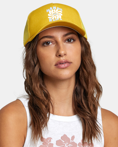 rvca hawaii trucker hat