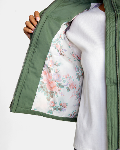 2 Eezeh Puffer JACKET Green AVJJK00104 RVCA