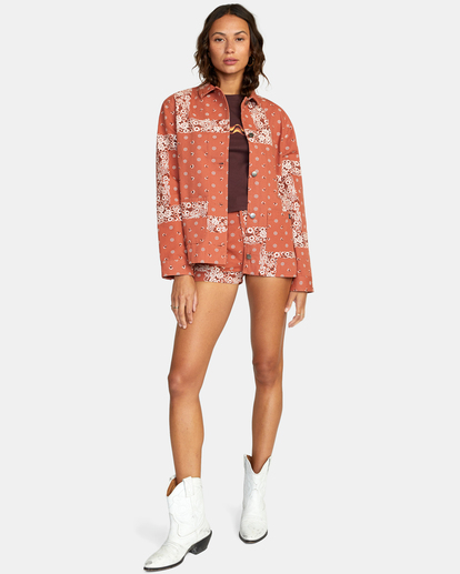 3 Chorelist Oversized Jacket Brown AVJJK00141 RVCA