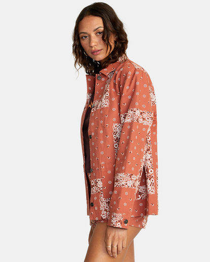 4 Chorelist Oversized Jacket Brown AVJJK00141 RVCA