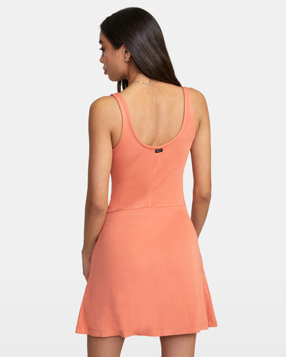 2 On Repeat Midi Dress Red AVJKD00133 RVCA