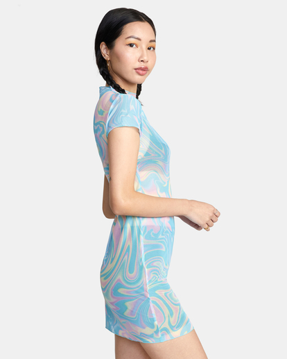 4 Phantasm Mini Dress Grey AVJKD00144 RVCA