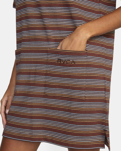 6 Parker T-Shirt Dress Brown AVJKD00150 RVCA