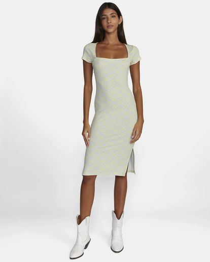 0 Partition Midi Dress Yellow AVJKD00151 RVCA