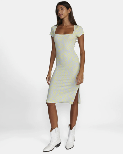 1 Partition Midi Dress Yellow AVJKD00151 RVCA