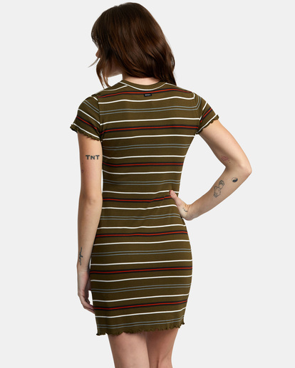 2 Rover Rib Knit Dress Brown AVJKD00163 RVCA