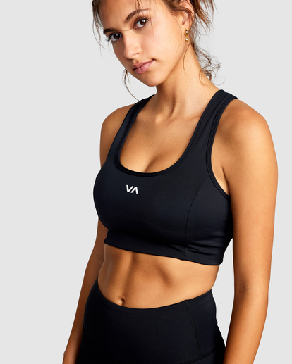 2 VA Essential Sports Bra Black AVJKT00131 RVCA