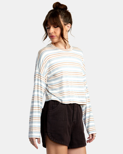 5 Countdown II Long Sleeve Knit Top White AVJKT00159 RVCA