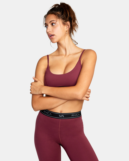 4 Base Sports Bra Red AVJKT00162 RVCA