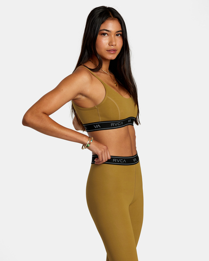5 Base Sports Bra Brown AVJKT00162 RVCA