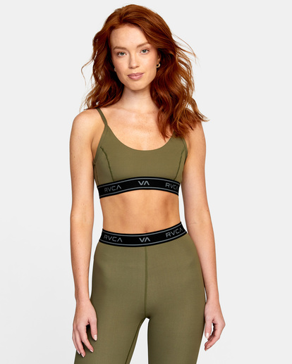 0 Base Sports Bra Green AVJKT00162 RVCA