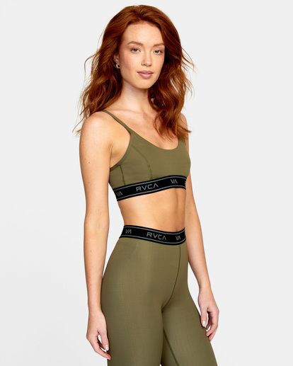 5 Base Sports Bra Green AVJKT00162 RVCA