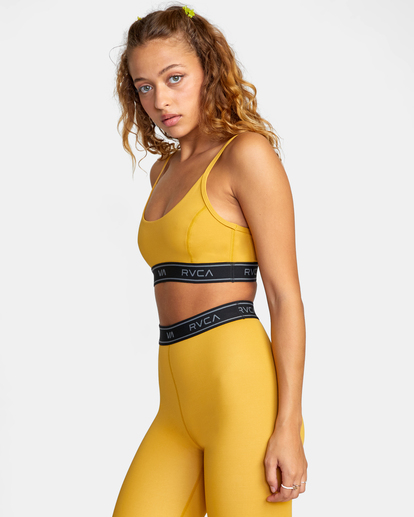4 Base Sports Bra Yellow AVJKT00162 RVCA