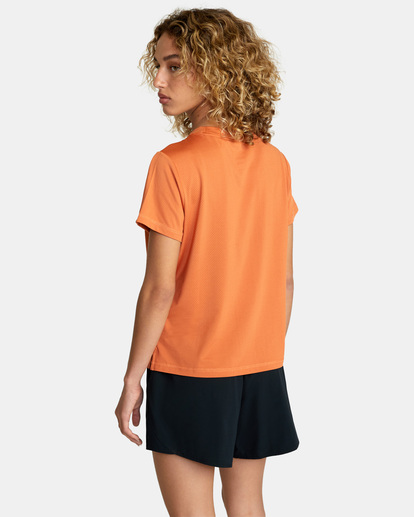 1 Women's Sport Vent Workout Tee Brown AVJKT00163 RVCA