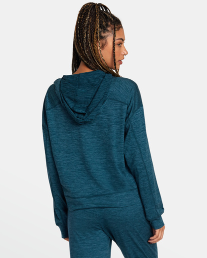 1 C-Able Cropped Workout Hoodie Blue AVJKT00166 RVCA