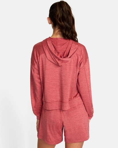 1 C-Able Cropped Workout Hoodie Pink AVJKT00166 RVCA