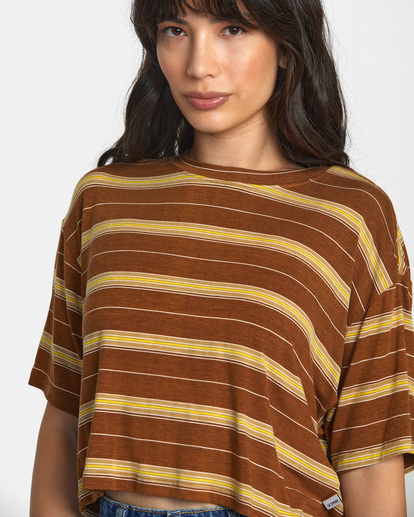 2 Hooky Tee Brown AVJKT00179 RVCA