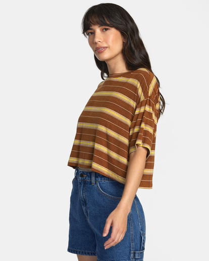 4 Hooky Tee Brown AVJKT00179 RVCA
