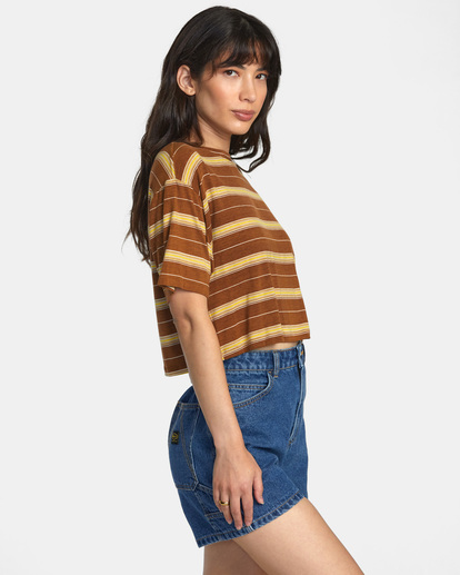 5 Hooky Tee Brown AVJKT00179 RVCA