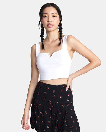 0 Pleasure Cropped Tank Top Orange AVJKT00181 RVCA