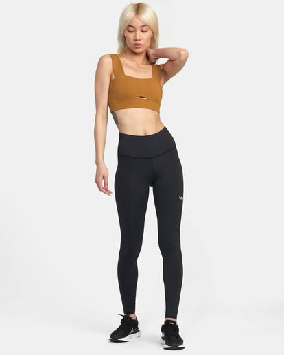 3 Wide Strap Sports Bra Brown AVJKT00204 RVCA